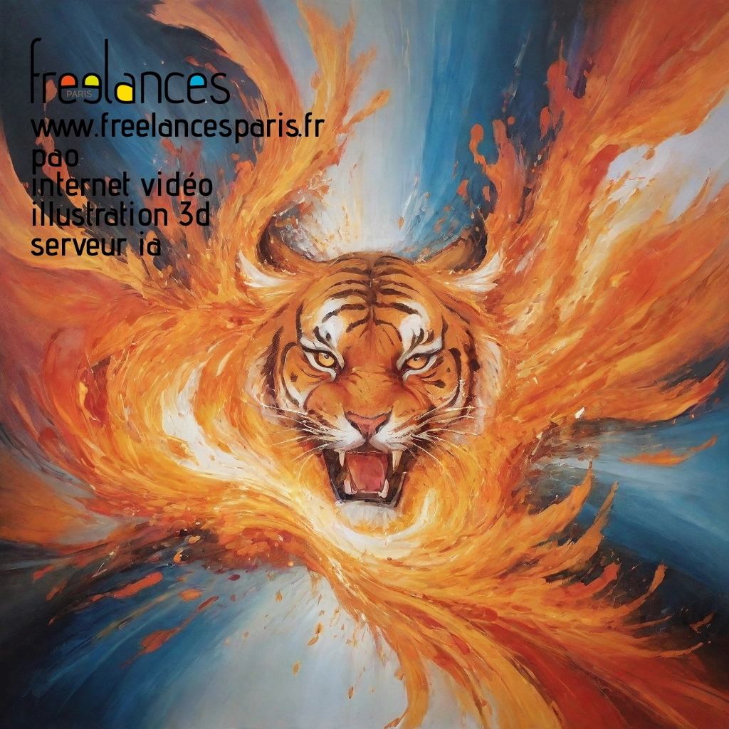 Pao mise en page internet vidéo illustration 3d serveur IA générative AI freelance paris studio de création magazines lu3utj20